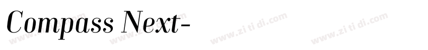 Compass Next字体转换